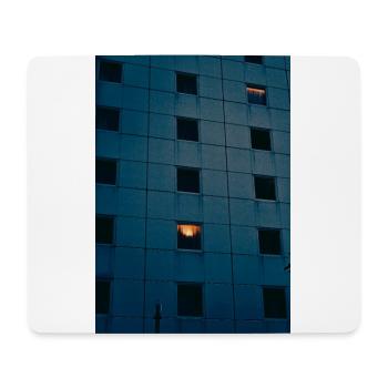 night building - Tapis de souris (format paysage) - blanc - Devant