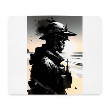 Soldier - Mouse Pad (horizontal) - white - Front