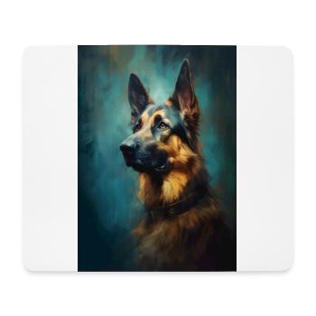 German Shepherd Dog Malinois Dog - Mouse Pad (horizontal) - white - Front