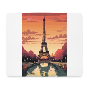 Eiffelturm Paris - Mousepad (Querformat) - Weiß - Vorne