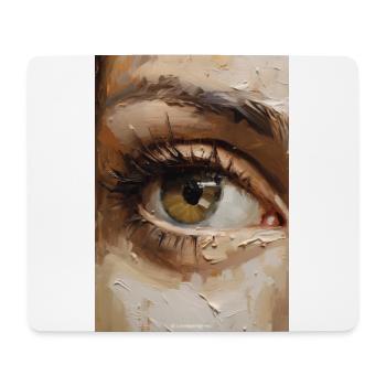 Auge Gemälde - Mousepad (Querformat) - Weiß - Vorne