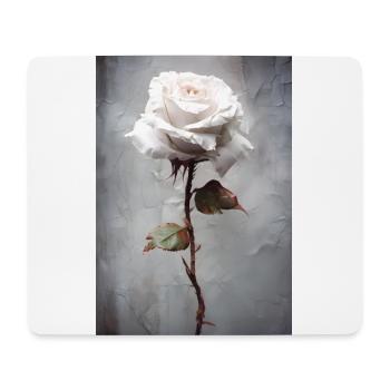 Rose - Tapis de souris (format paysage) - blanc - Devant