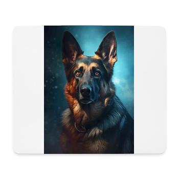 German Shepherd Dog Malinois Dog - Mouse Pad (horizontal) - white - Front