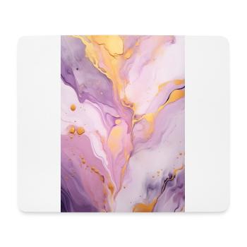 Marmor Naturstein Textur Pink - Mousepad (Querformat) - Weiß - Vorne