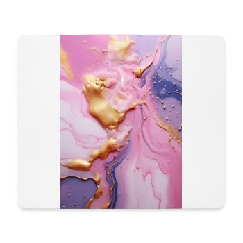 Marmor Naturstein Pink Textur - Mousepad (Querformat) - Weiß - Vorne