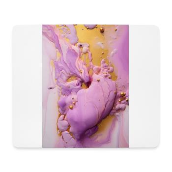 Marmor Naturstein Textur Pink - Mousepad (Querformat) - Weiß - Vorne