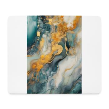 Marmor Naturstein Textur - Mousepad (Querformat) - Weiß - Vorne