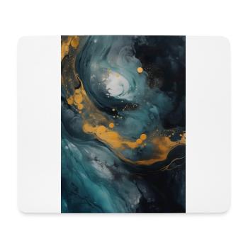 Marmor Naturstein Textur - Mousepad (Querformat) - Weiß - Vorne