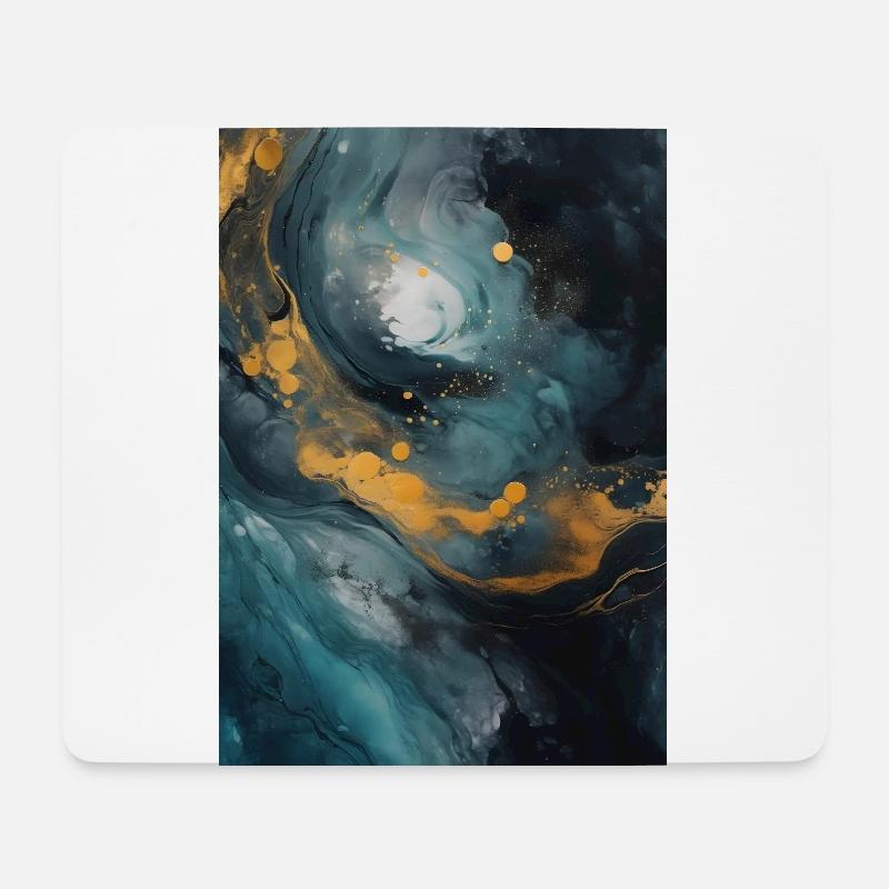 Texture de pierre naturelle en marbre - Tapis de souris (format paysage) - blanc