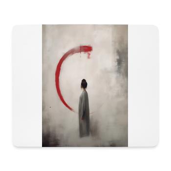 Mme Ghost Blood - Tapis de souris (format paysage) - blanc - Devant