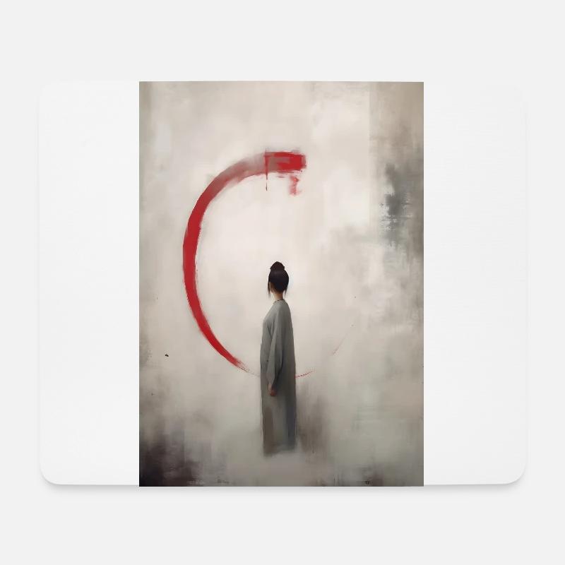 Frau Geist Blut - Mousepad (Querformat) - Weiß