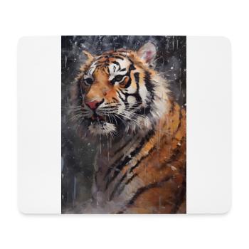 Tiger Wilderness - Mouse Pad (horizontal) - white - Front