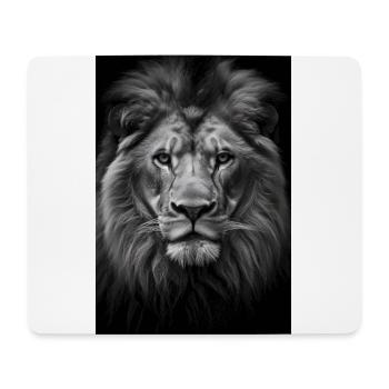 Lion Wilderness - Mouse Pad (horizontal) - white - Front