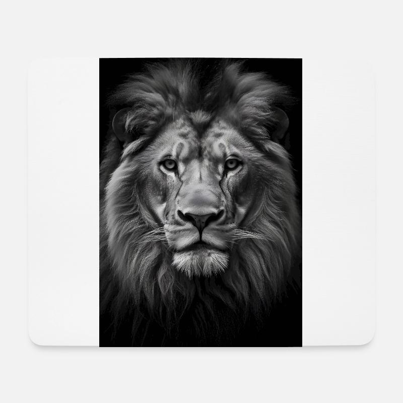 Lion Wilderness - Tapis de souris (format paysage) - blanc