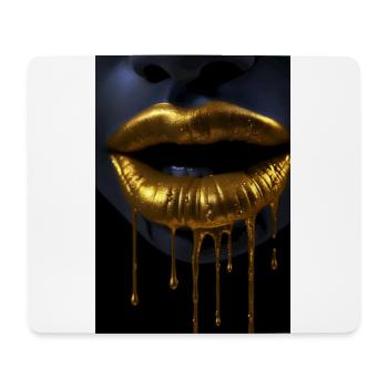 Lips Wealth Gold - Mouse Pad (horizontal) - white - Front