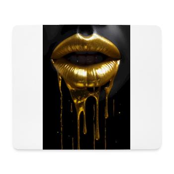 Lips Wealth Gold - Mouse Pad (horizontal) - white - Front