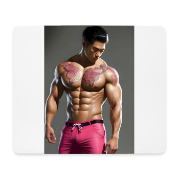 Pink Dragon - Mouse Pad (horizontal) - white - Front