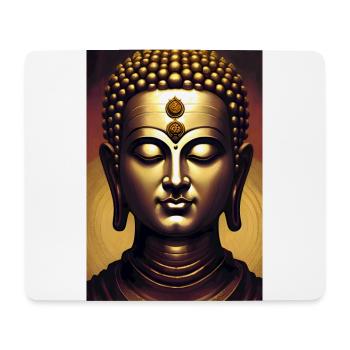 Bouddha - Tapis de souris (format paysage) - blanc - Devant