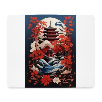 Harmonie au temple - Tapis de souris (format paysage) - blanc - Devant