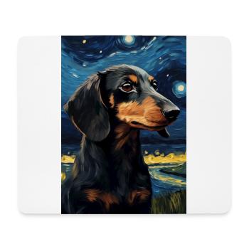 Dachshund - Mouse Pad (horizontal) - white - Front