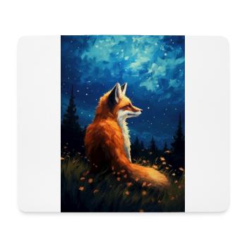Renard - Tapis de souris (format paysage) - blanc - Devant