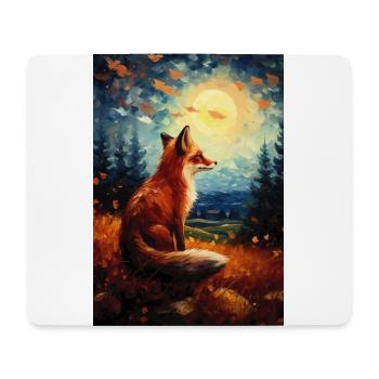 Renard - Tapis de souris (format paysage) - blanc - Devant