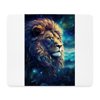 Lion - Tapis de souris (format paysage) - blanc - Devant