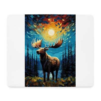 Elk - Mouse Pad (horizontal) - white - Front