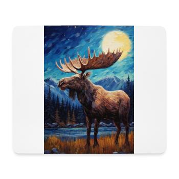 Elk - Mouse Pad (horizontal) - white - Front