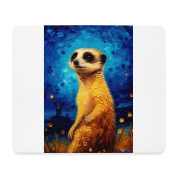 Erdmännchen - Mousepad (Querformat) - Weiß - Vorne
