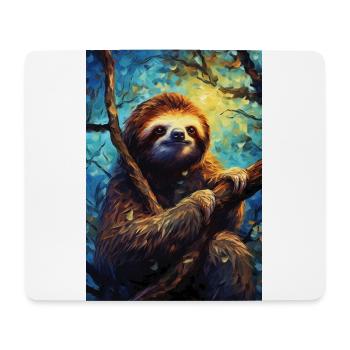 Paresse - Tapis de souris (format paysage) - blanc - Devant