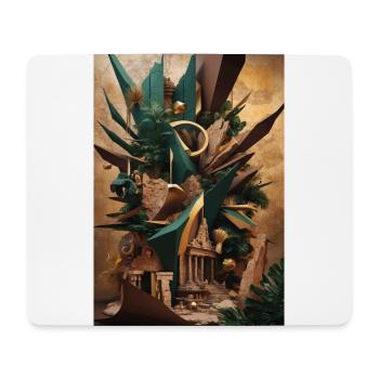 Mystisches Abenteuer: Der Ruf der verlorenen Ruinen - Mousepad (Querformat) - Weiß - Vorne