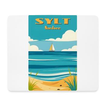Sylt North Sea - Mouse Pad (horizontal) - white - Front