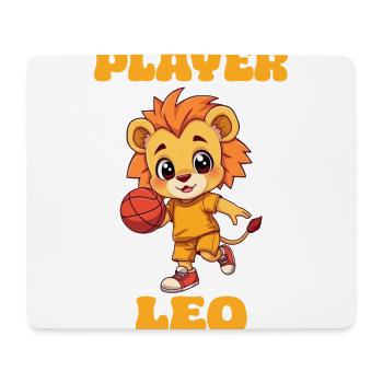 Basketball Basketballer Löwe Sternzeichen Leo - Mousepad (Querformat) - Weiß - Vorne