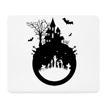 Haunted House - Halloween Design - Mouse Pad (horizontal) - white - Front