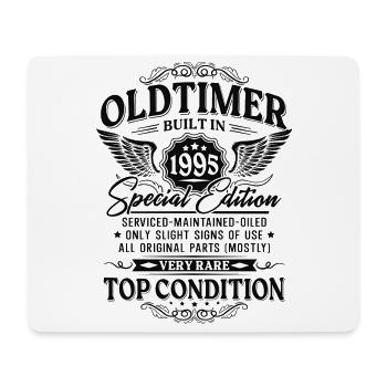 Oldtimer Baujahr 1995 Jahrgang Geburtstag Geschenk - Mousepad (Querformat) - Weiß - Vorne