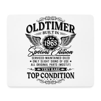 Oldtimer Baujahr 1965 Jahrgang Geburtstag Geschenk - Mousepad (Querformat) - Weiß - Vorne