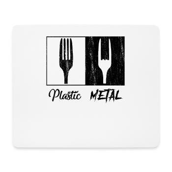 Cadeau drôle de rock de rocker fork heavy metal - Tapis de souris (format paysage) - blanc - Devant