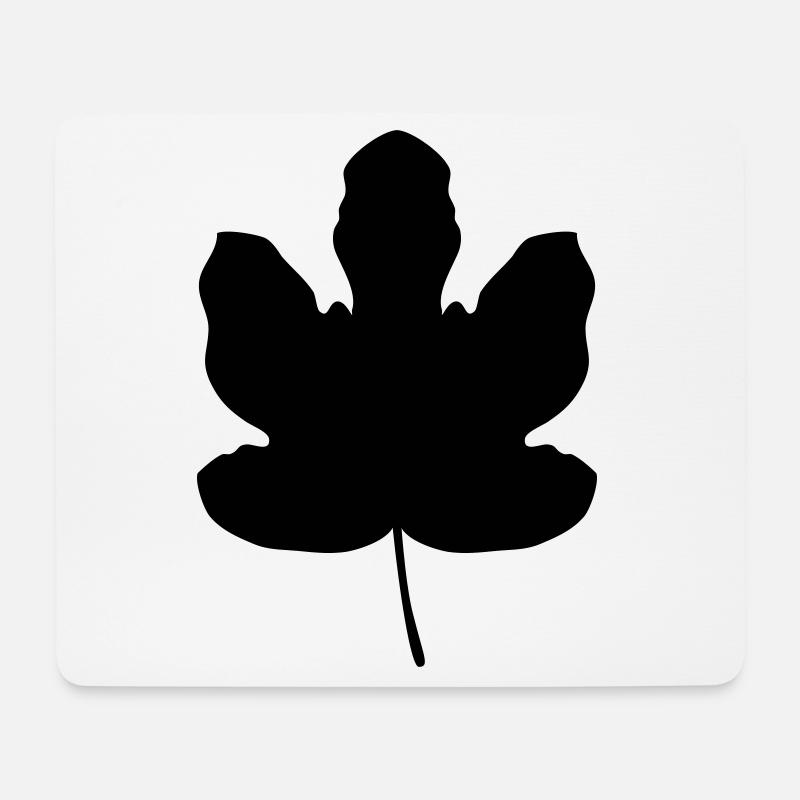 Feigenblatt Adam und Eva Blatt Baum Geschenk - Mousepad (Querformat) - Weiß