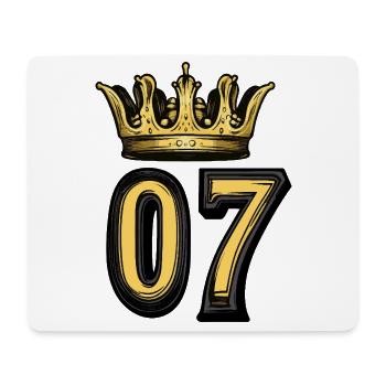 7 Number Crown - Mouse Pad (horizontal) - white - Front