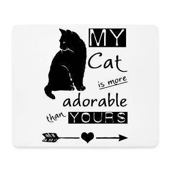 My Cat Katze Tier Haustier Geschenk - Mousepad (Querformat) - Weiß - Vorne