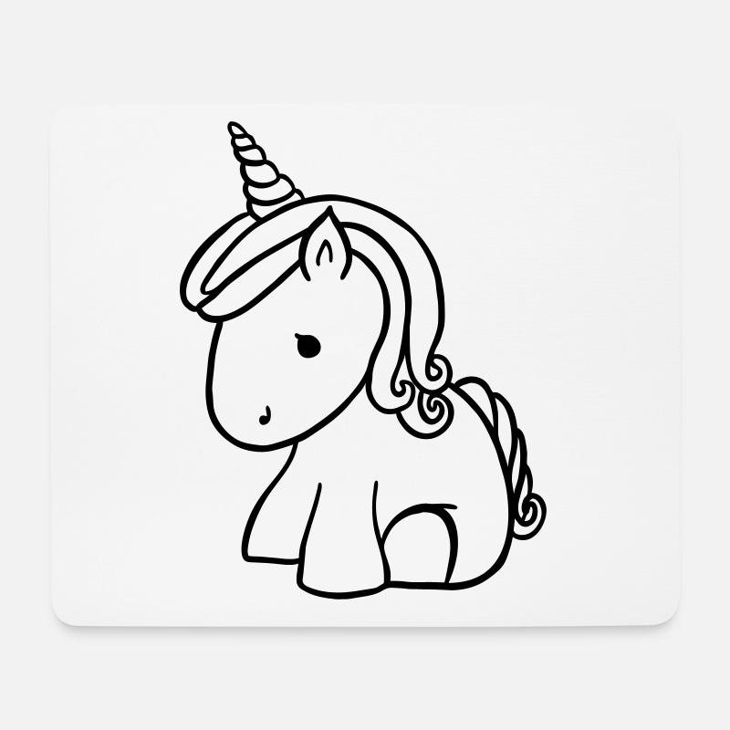 unicorn - Mouse Pad (horizontal) - white