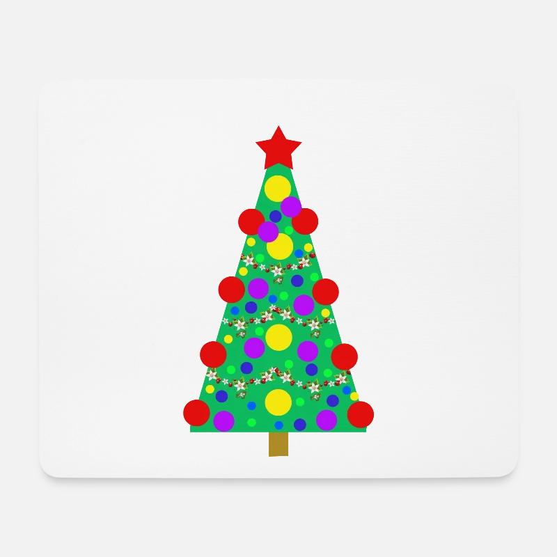 Weihnachtsbaum - Mousepad (Querformat) - Weiß