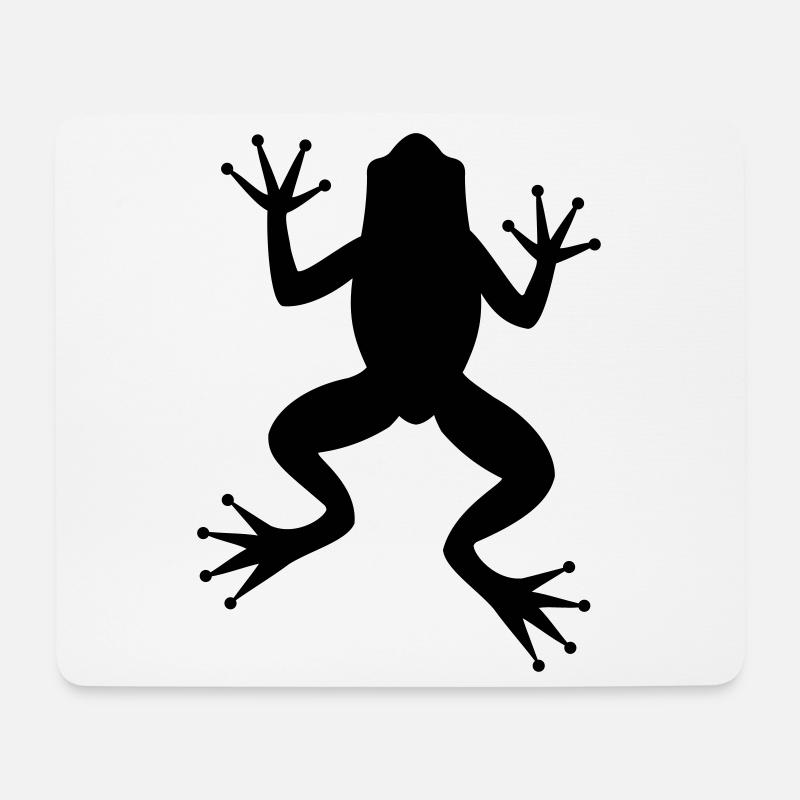 Frosch Kröte Laubfrosch Silhouette - Mousepad (Querformat) - Weiß