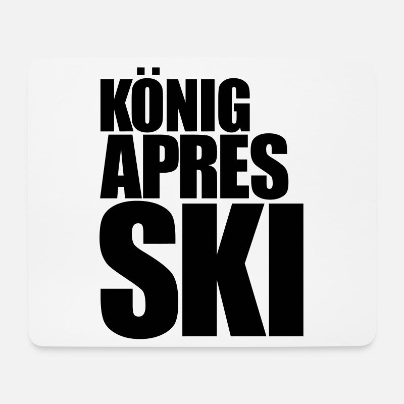 apres ski après-ski - Mousepad (Querformat) - Weiß