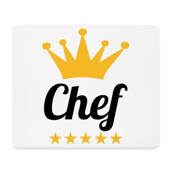 Chef - Mousepad (Querformat) - Weiß - Vorne