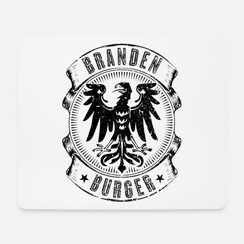 Brandenburg Brandenburger - Mousepad (Querformat) - Weiß