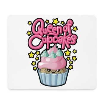 Queen of cupcakes - Mousepad (Querformat) - Weiß - Vorne