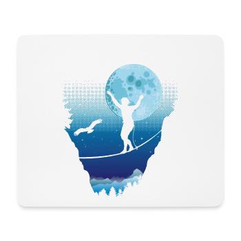Moonlight slackline - Mouse Pad (horizontal) - white - Front