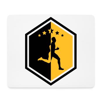 Course à Pied / Running / Jogging / Coureur - Tapis de souris (format paysage) - blanc - Devant